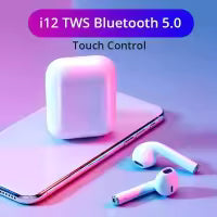 Airpods TWS 12 black Mini Bluetooth Wireless Headset With Charging Doc For Android & all Phones Wireless Earbuds with Noise Cancelling Microphone wireless earphones Ratings 44 Answered Questions