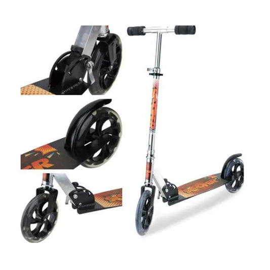 Heavy Metallic Jumbo Size 2 Wheel Height Adjustable Scooter