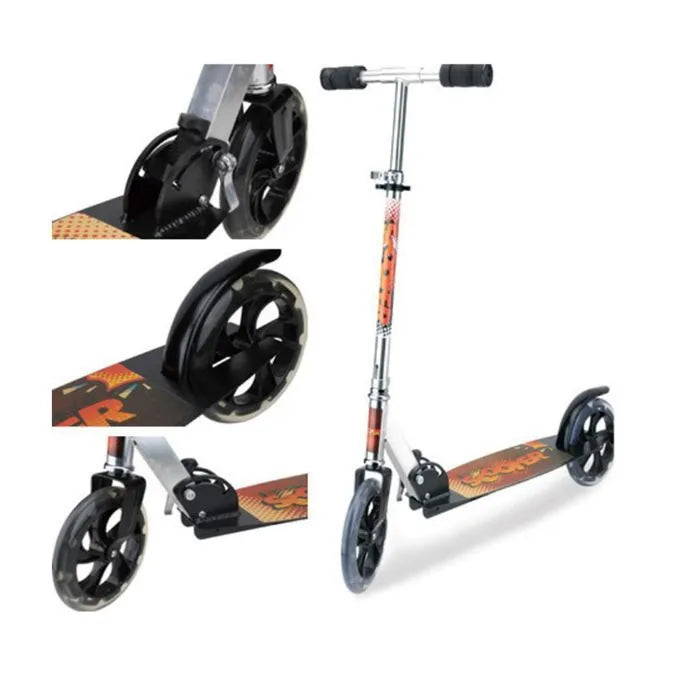 Heavy Metallic Jumbo Size 2 Wheel Height Adjustable Scooter