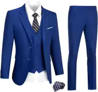 Italian Fabric Blue 3 Pcs suit For Formal and Causal Wear Customized No Ratings